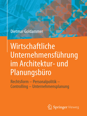 cover image of Wirtschaftliche Unternehmensführung im Architektur- und Planungsbüro
